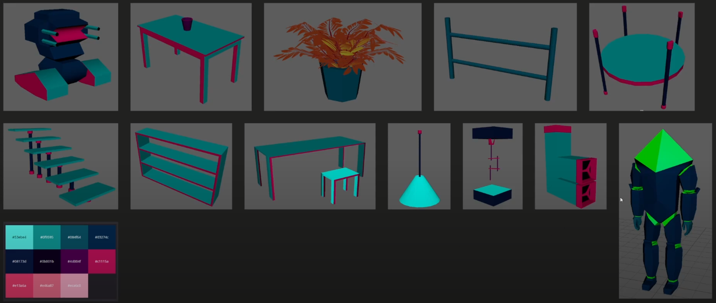 One Man Gun Level Model Set 2